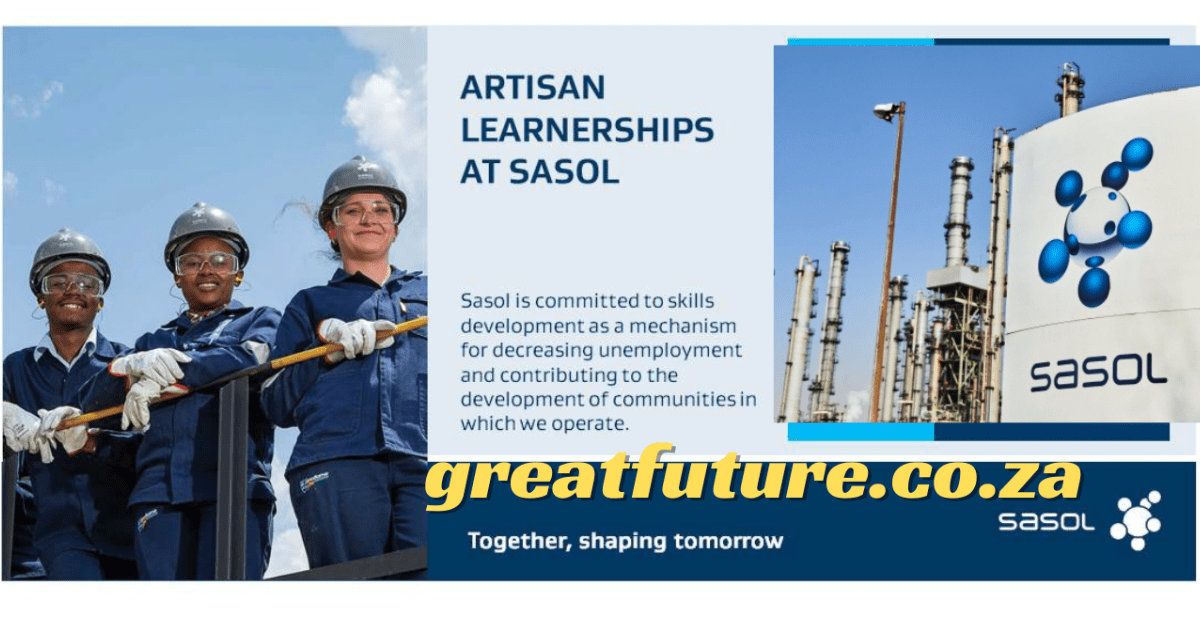 Sasol learnerships application is open now